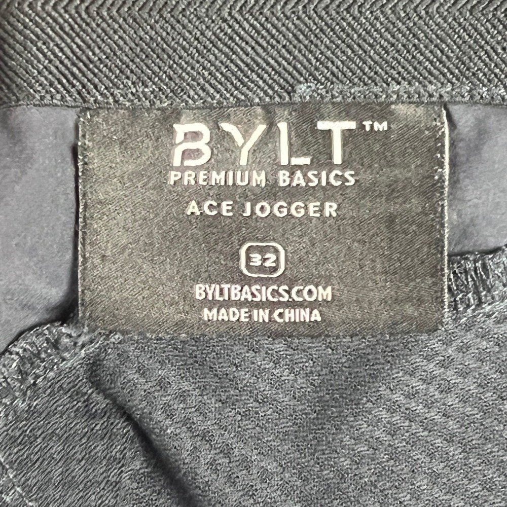 BYLT Premium Basics Ace Jogger Mens 32 Navy Blue Stretch Performance Pants - Picture 10 of 13